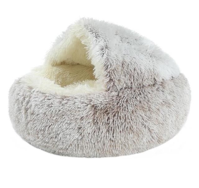2-in-1 Cozy Cave Pet Bed