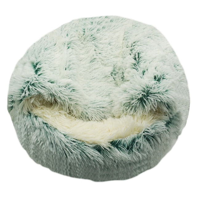 2-in-1 Cozy Cave Pet Bed