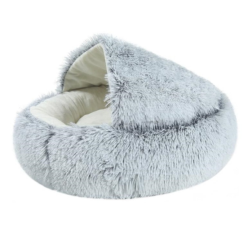 2-in-1 Cozy Cave Pet Bed