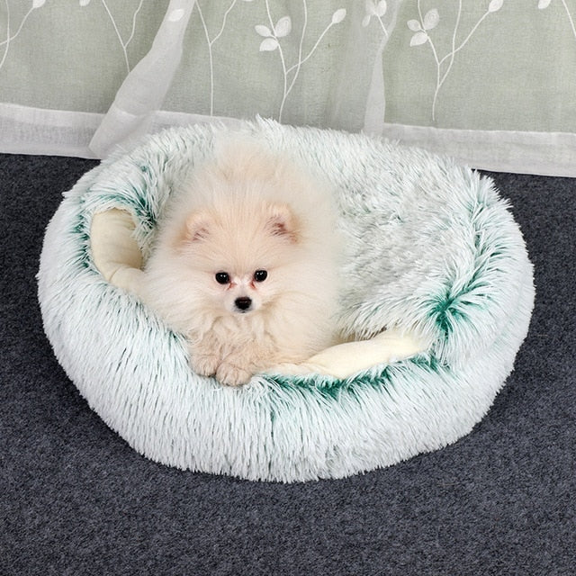 2-in-1 Cozy Cave Pet Bed